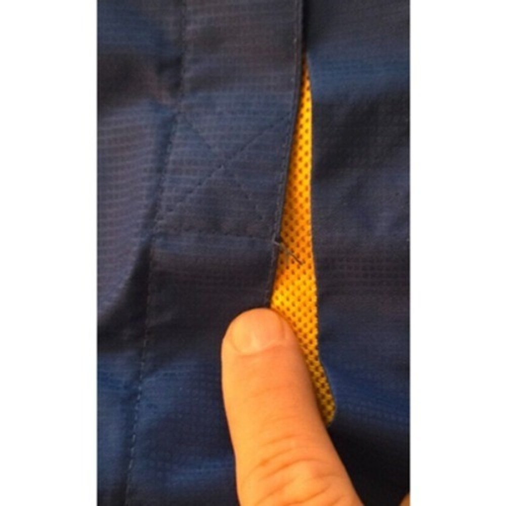 Starter Jacket Mens XL Royal Blue Yellow Colorblock Windbreaker - Picture 3 of 11